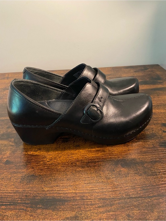 Dansko Shoes - Dansko Black Slip-On Casual Leather Shoes
